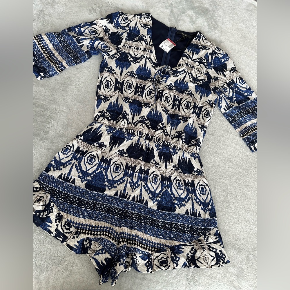 PAPAYA Blue Romper